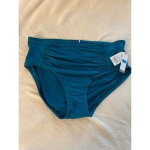 NWT Time & Tru teal swim bottoms size 1X